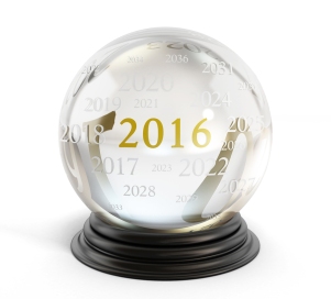 Crystal Ball With Number 2016
